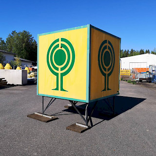 Mainoskuutio sähköistetty